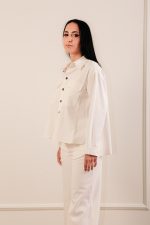 Denim Shirt Off White - Image 2