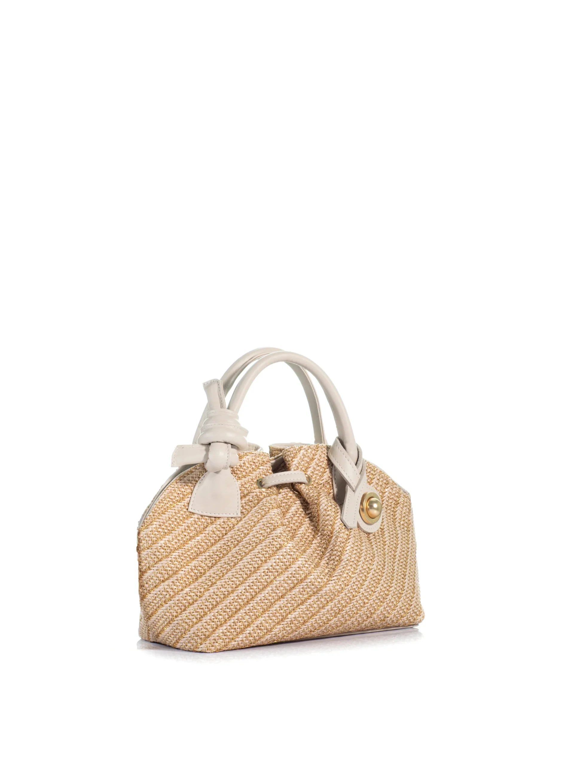 The Swan 2.0 Midi Gold Raffia - Image 2