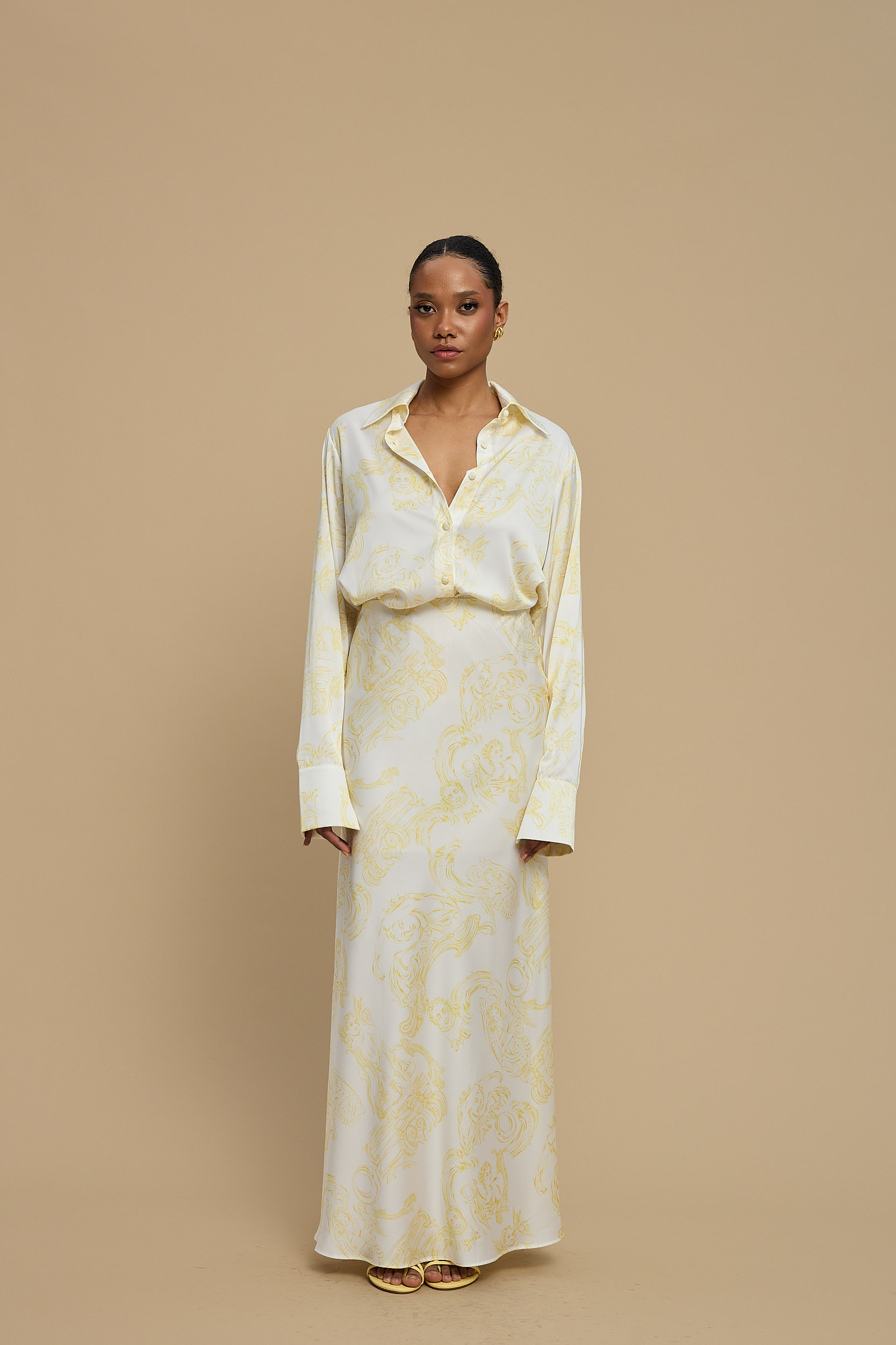 WEB_LACHAINE_SS2630726 Rose Skirt Epoxi Yellow - Image 1