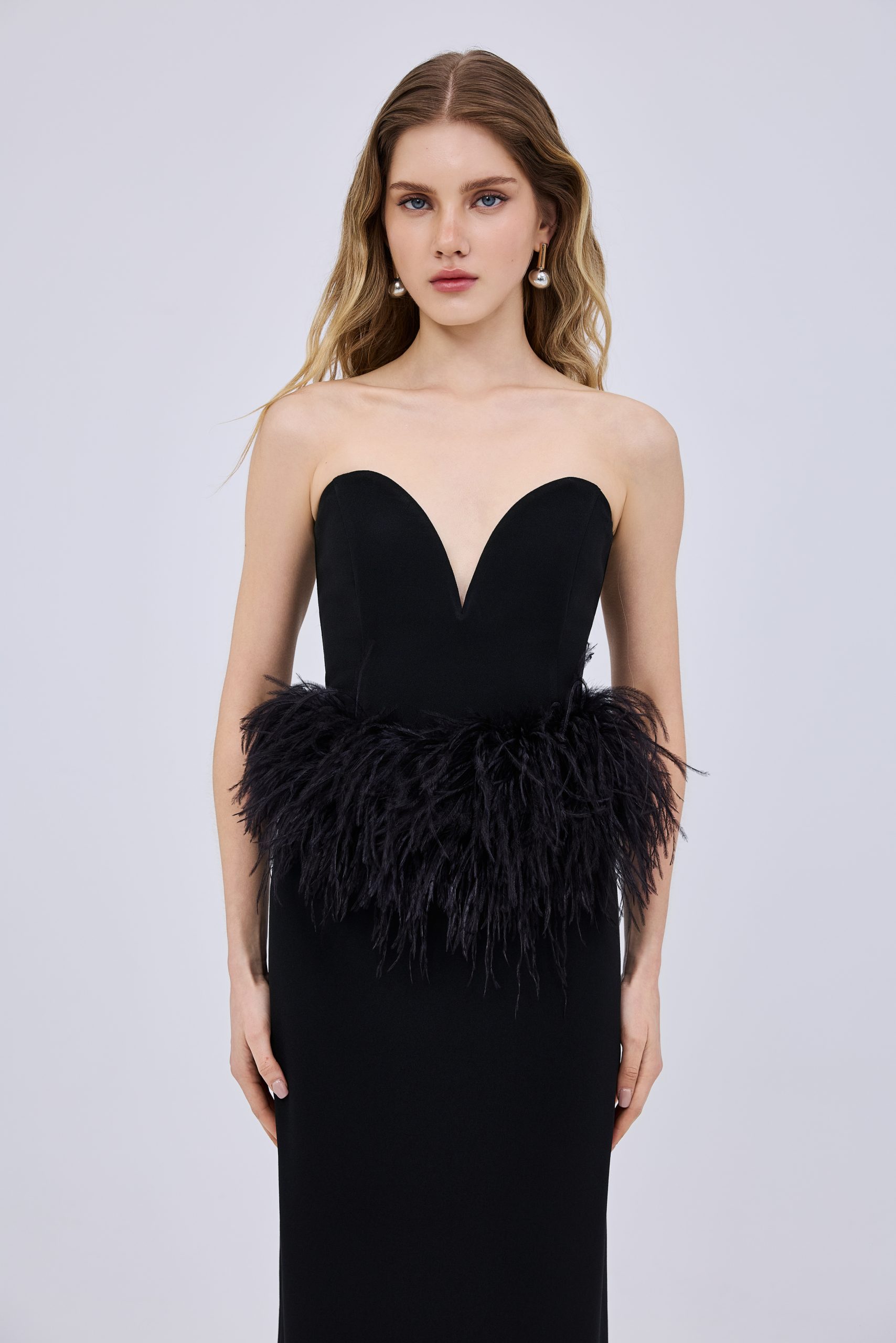_Y8A0242 Luna Feather Dress - Image 1