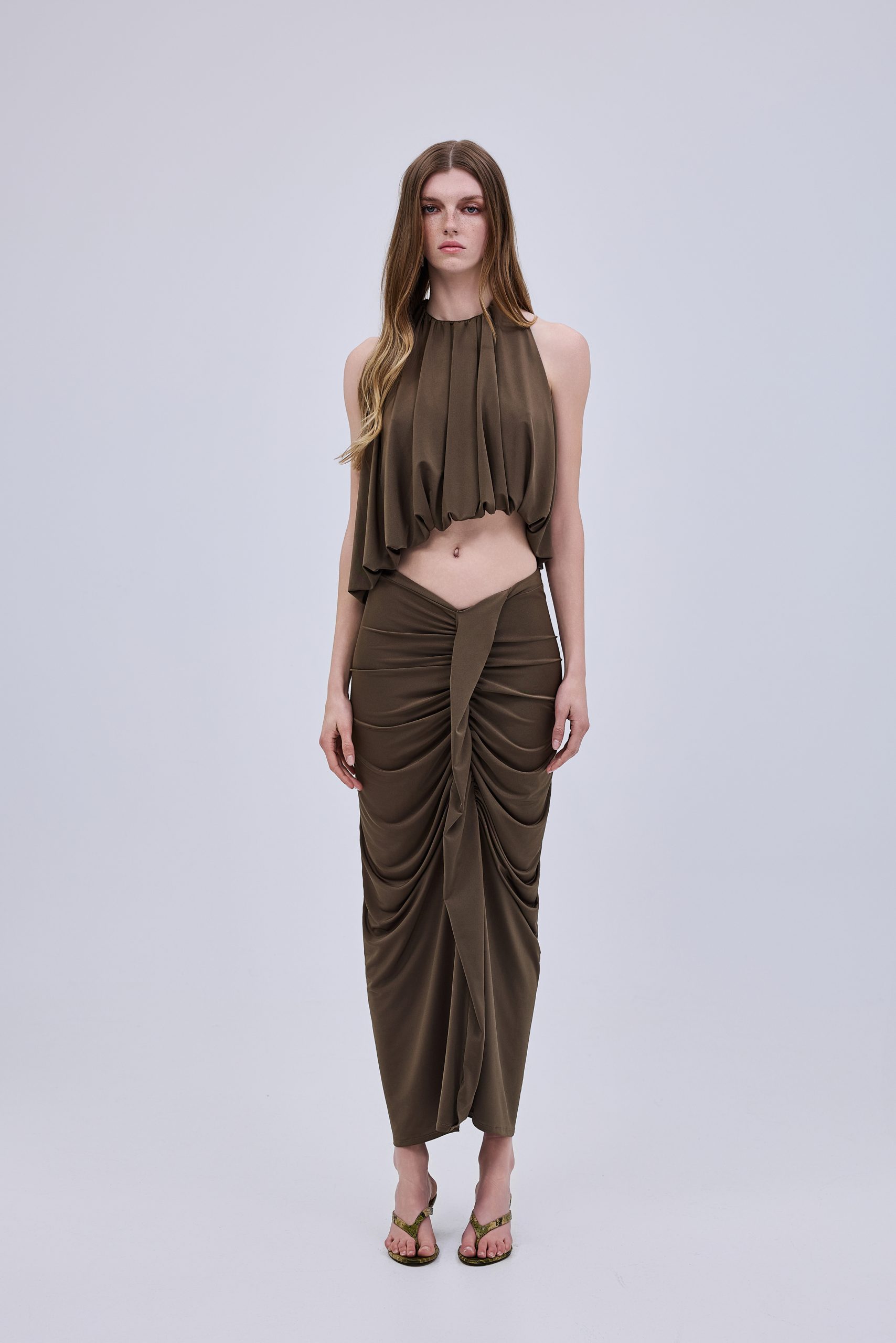 _Y8A0946 Elastic Midi Skirt - Image 1