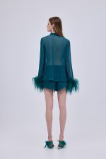 Capri Petrol Shirt - Image 3