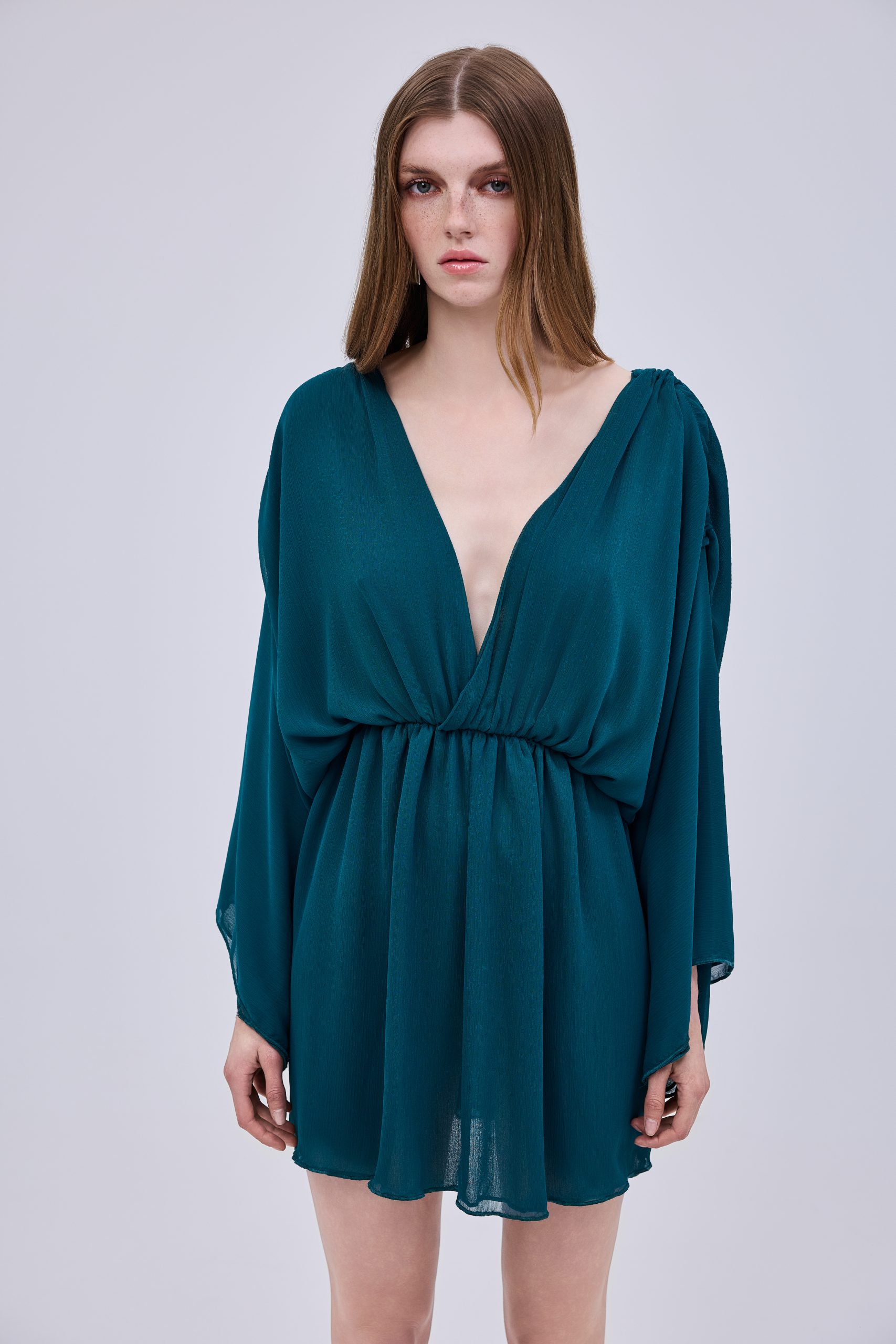 _Y8A1419 Capri Tunique Dress Petrol - Image 1