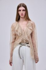 Lace Shirt Beige