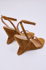 Polygonic Heels Suede Taba - Image 3