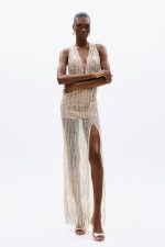 Allure Long Dress Gold - Image 2