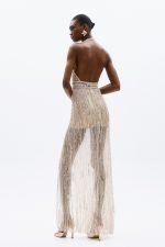 Allure Long Dress Gold - Image 4