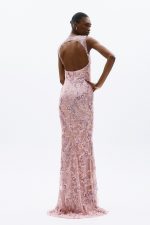 Allure Long Dress Dusty Pink - Image 5