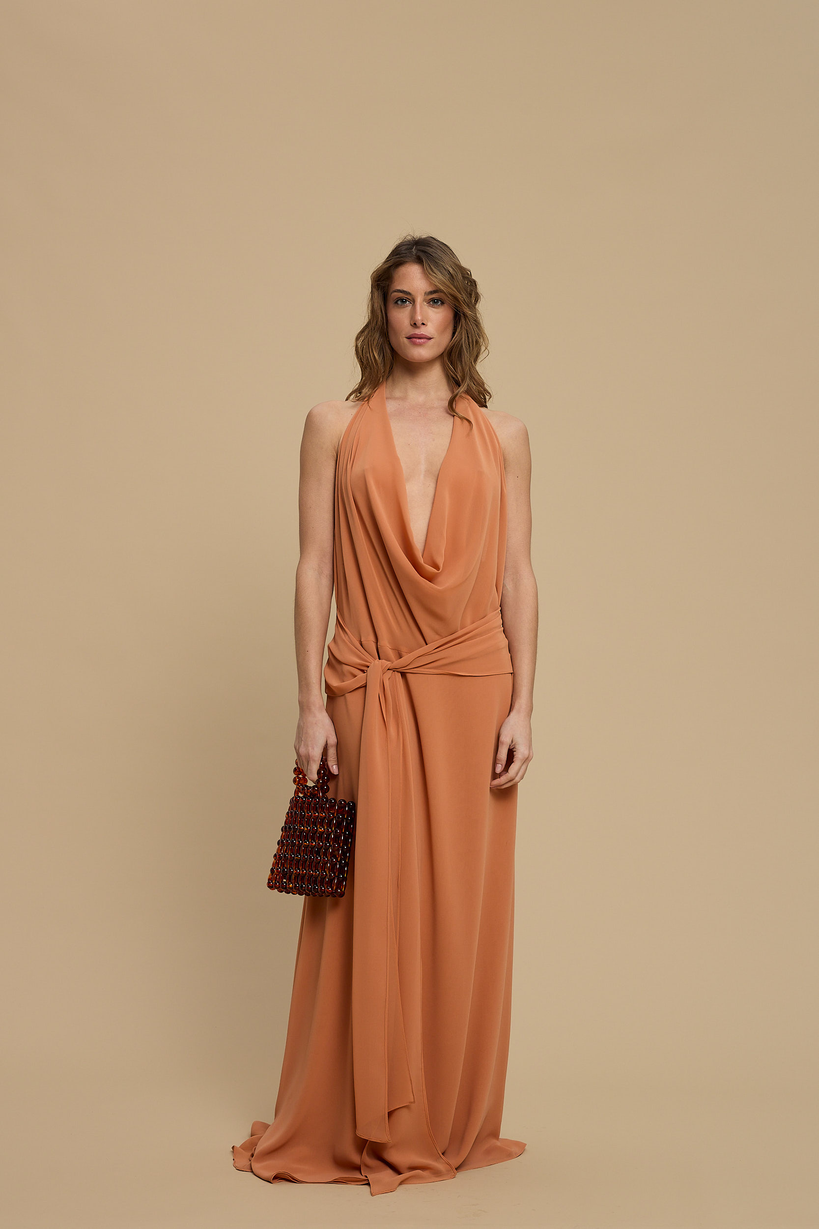 WEB_Untitled Capture28947 Wave Dress Peach - Image 1