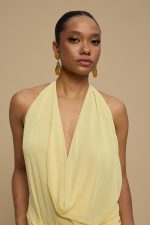 Wave Dress Yellow