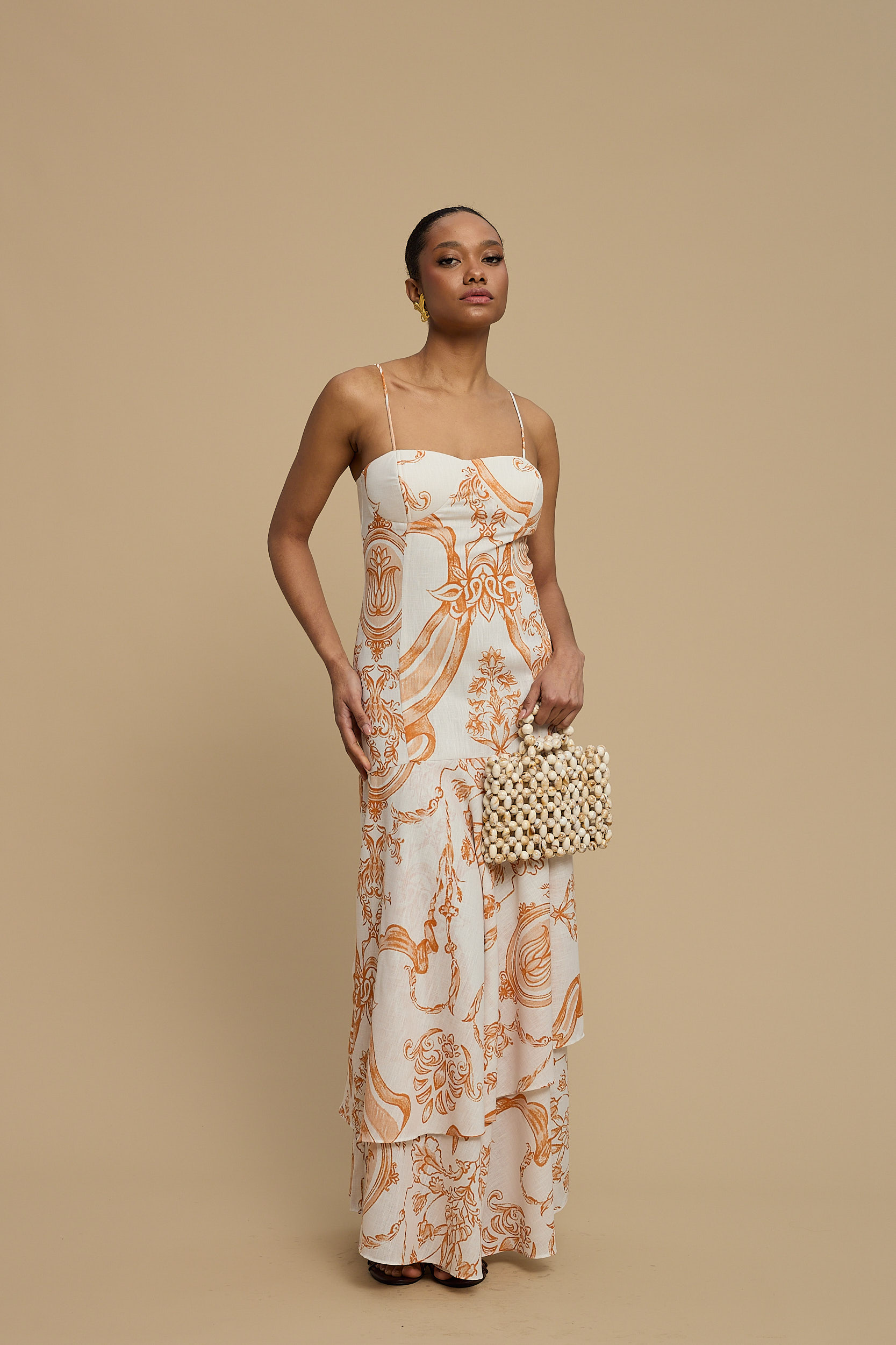 WEB_LACHAINE_SS2629772 Calm Dress Light Orange - Image 1