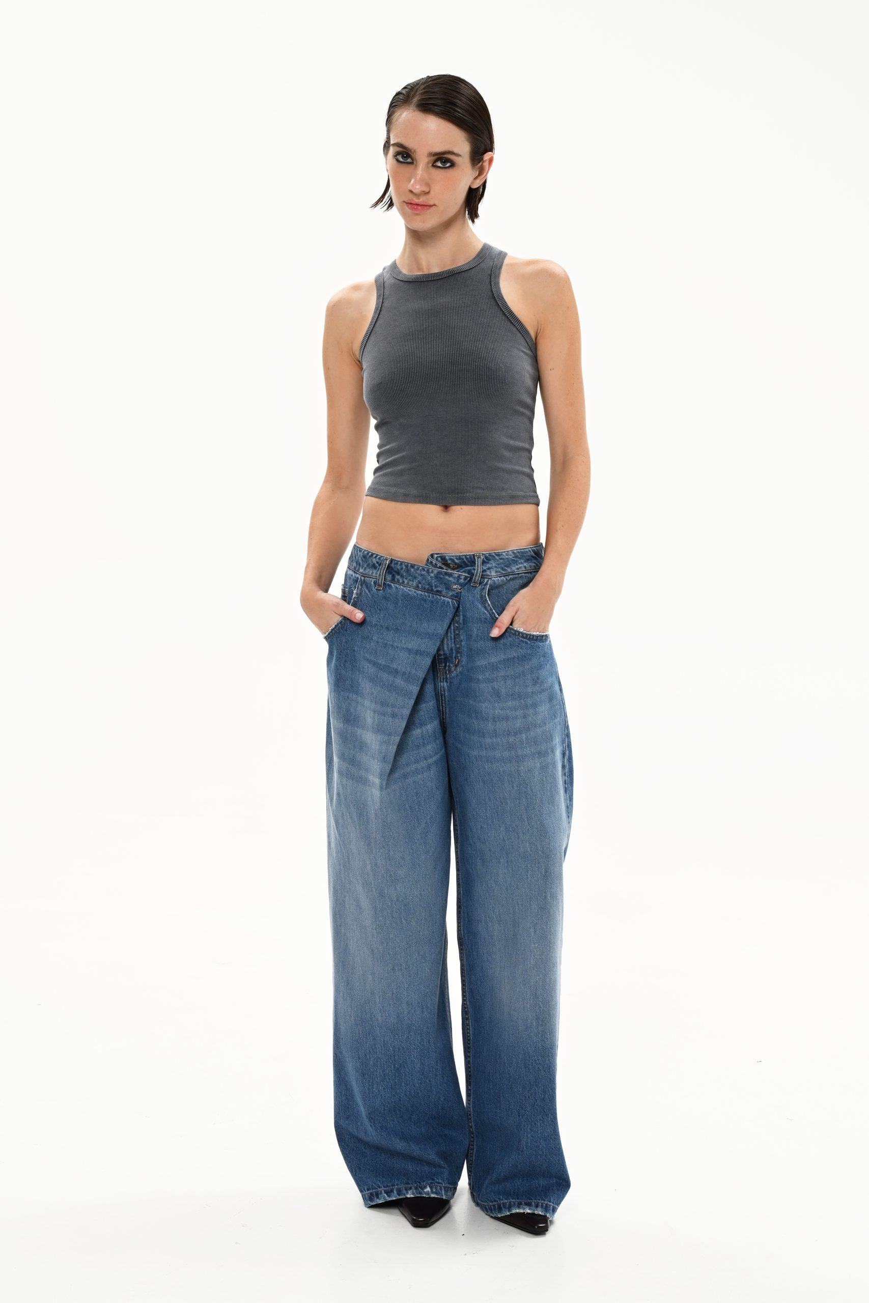 SACC SUMMER0789 copy Yoko Wrap Waist - Mid Blue - Image 1