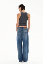 Yoko Wrap Waist - Mid Blue - Image 3