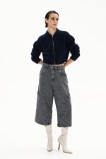 Mars Long Bermuda – Stone Black