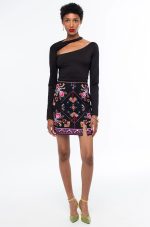 Emblem Mini Skirt