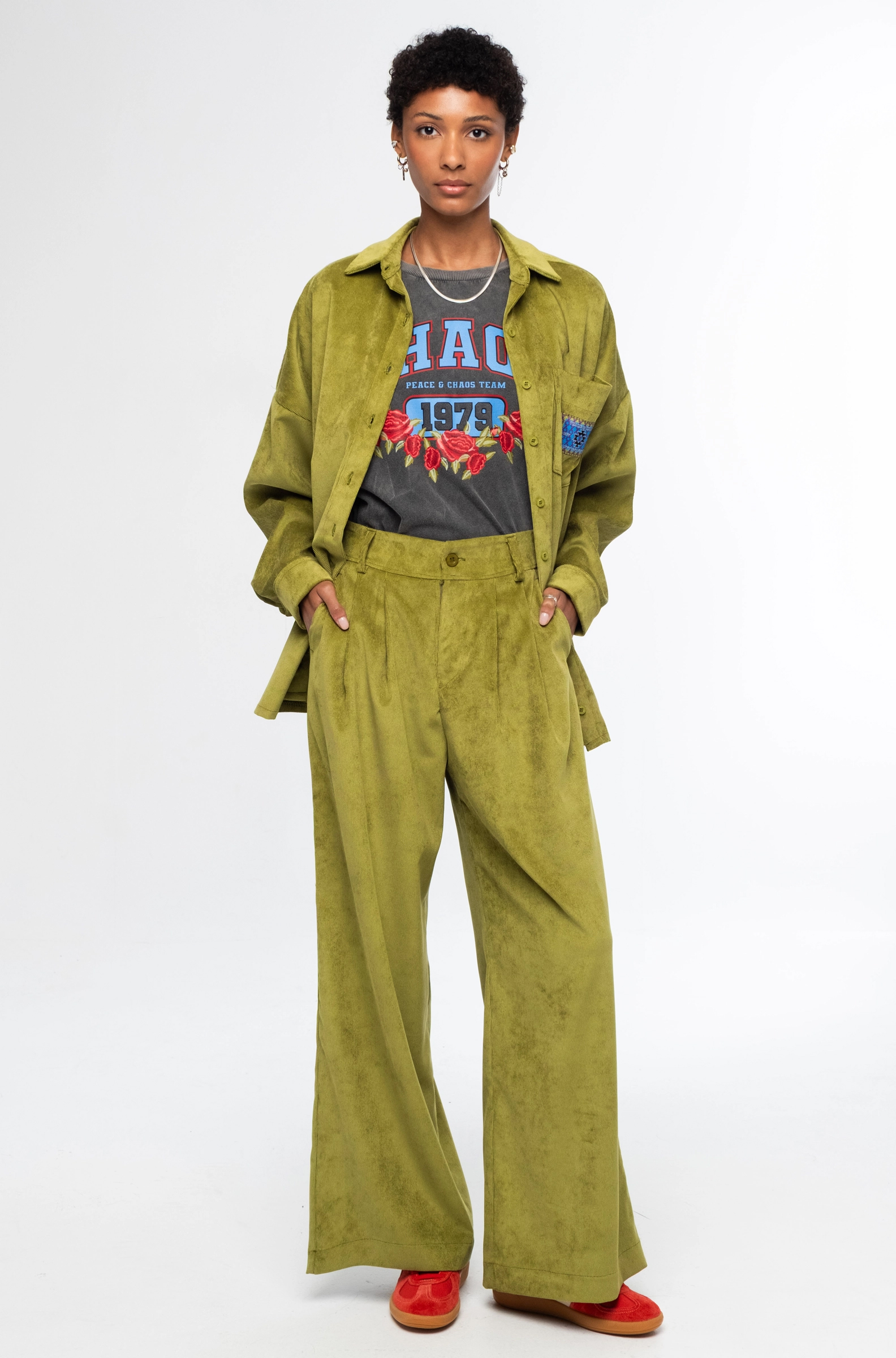 W26502A 1 Limelight Pants - Corduroy - Image 1