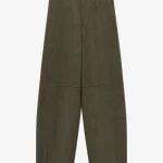 Trousers Suede Khaki