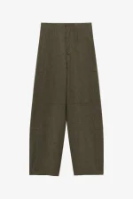 Trousers Suede Khaki
